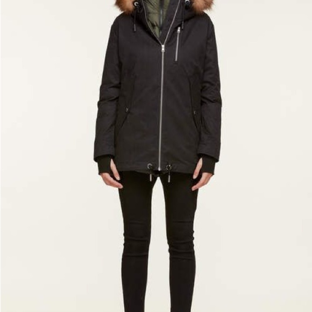 RYDIA by SOIA & KYO Winter Parka Coat Down Parka with Fur Trim